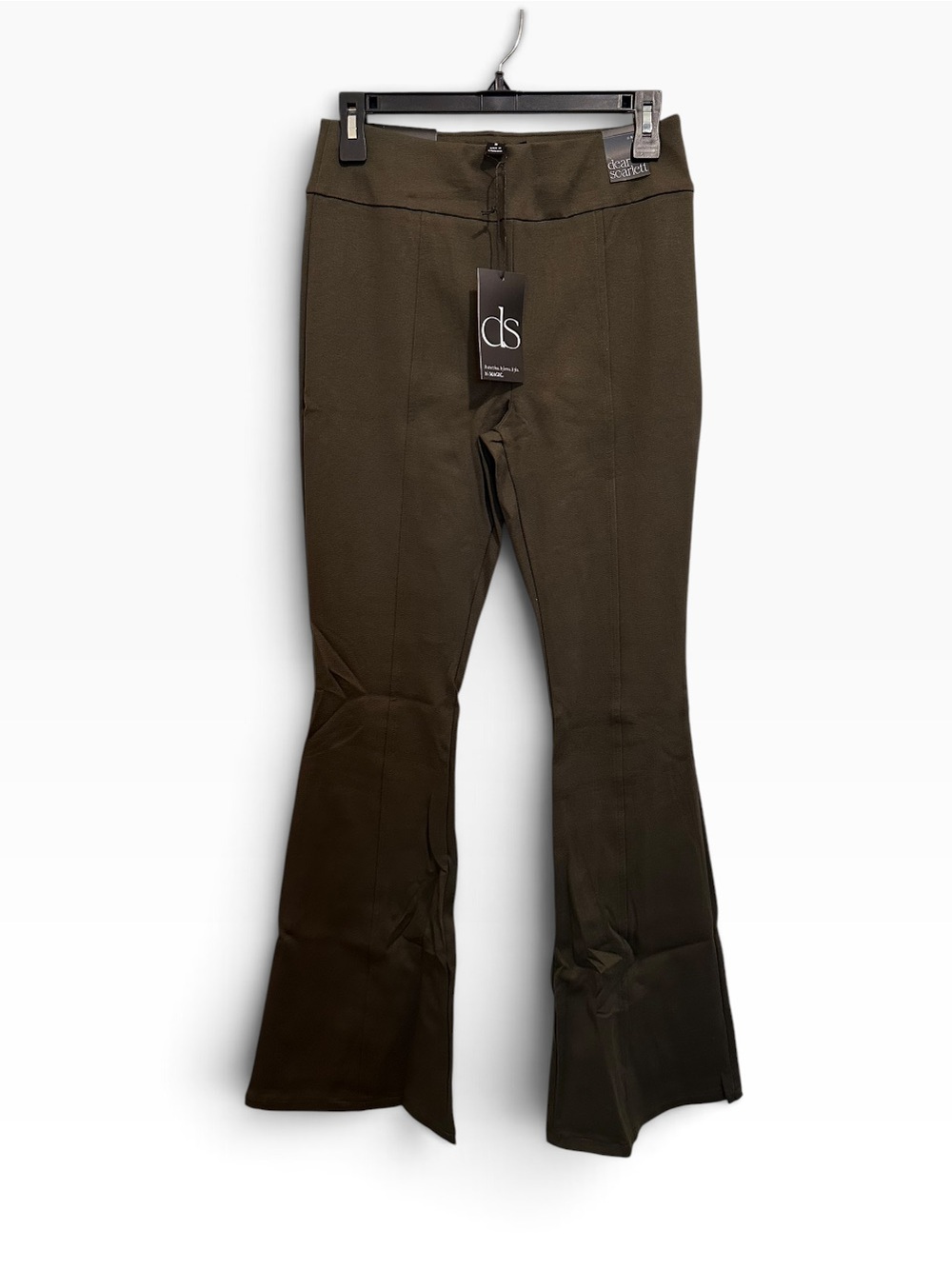 Dear Scarlett Olive Green Boot-Cut Flare Pants
